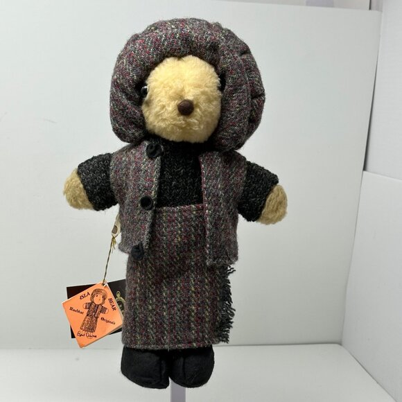 Raebhat Originals Isla Bear 13in Harris Tweed Doll Scotland Collectible Vtg 1982 - Picture 13 of 16